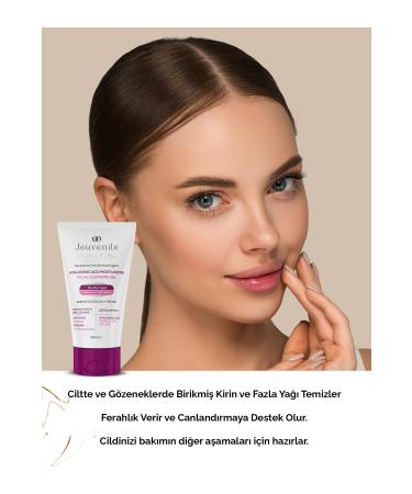Jeuvenile Hyaluronic Acid Facial Cleansing Gel - Moisturizer (Hyaluronic Acid Panthenol Lactic Acid) - Buy Online on GoSupps.com
