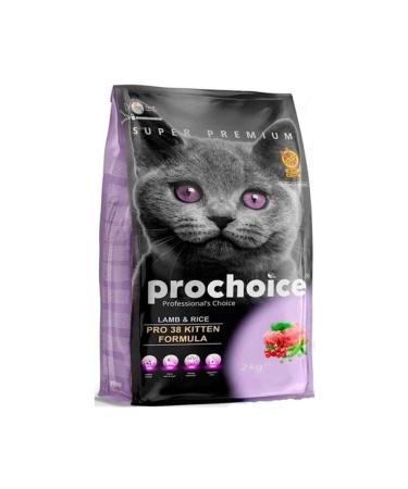 Pro Choice Pro 38 Cat Kitten Plus Kitten Food 2 Kg Special Package