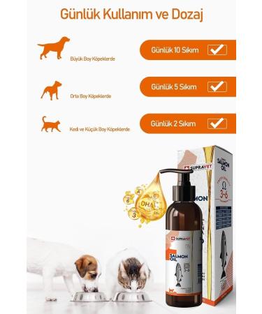 Supravet Salmon Oil for Cats and Dogs 200ml (FEATHER HEALTH AND APPETITE SUPPORT) - Buy Online on GoSupps.com