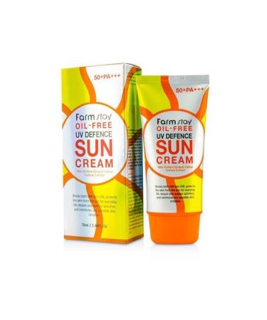 Farmstay Oil-free UV Defense Sun Cream Spf50+ Pa+++ Sunscreen 70 Ml