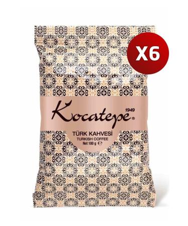 KOCATEPE COFFEE Kocatepe Turkish Coffee 100 Gr Foil 6 Pack