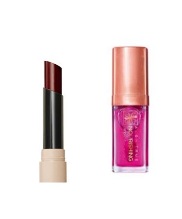 Avon Tinted Lip Balm Plum and AVON True Lip Lip Care Oil Blossom Set of 2