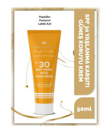 Jeuvenile SPF 30 Anti-Aging Sunscreen - Anti-Aging and Anti-Wrinkle (Peptides Panthenol Lactic Acid)