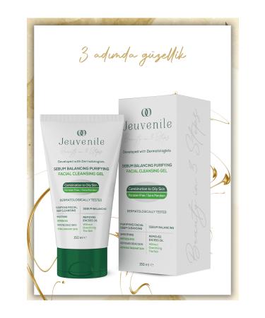 Jeuvenile Sebum Balancing Facial Cleansing Gel - Anti-Acne (Salicylic Acid Panthenol Lactic Acid) - Buy Online on GoSupps.com