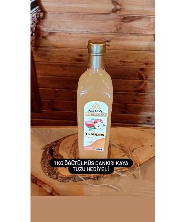 asma Natural Homemade Apple Cider Vinegar Additive-Free Natural Fermentation 750 ml Mother Vinegar