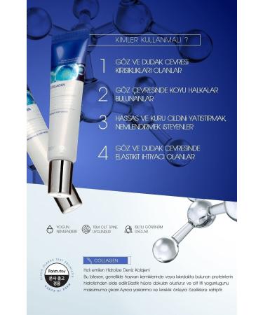 Farmstay Anti-Puffiness and Dark Circles Collagen Water Full Moist Rolling Eye Serum 25ml - Buy Online on GoSupps.com