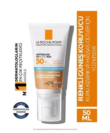 La Roche Posay Sensitive Skin Sweat and Water Resistant High Protection Tinted Face Sun Cream 50''ML.