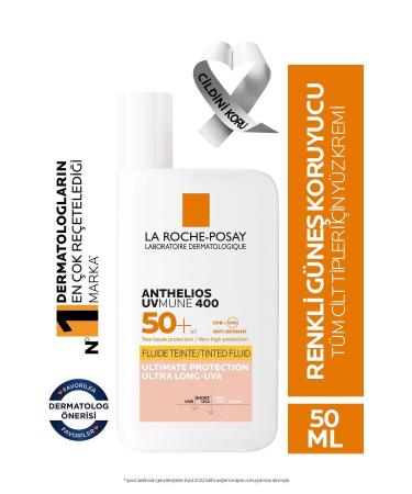 La Roche Posay High Protection Tinted Face and Eye Contour Sun Cream for All Skin Types 50 ml