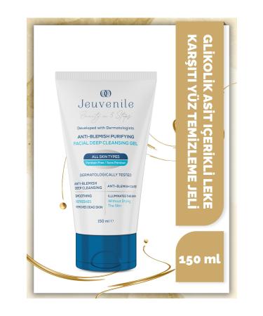 Jeuvenile Glycolic Acid Facial Cleansing Gel - Anti-Stain (Glycolic Acid Panthenol Lactic Acid)