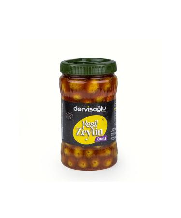 Dervi o lu Olive Cultivation Hot Sauce Cracked Green Olives 4XL