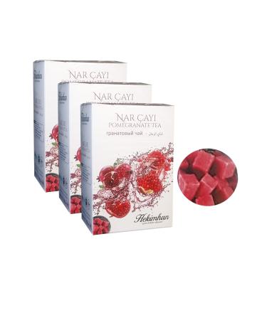 Hekimhan 3 Boxes Pomegranate Tea Pomegranate Tea in Cube Sugar Winter Tea Pomegranate Cube