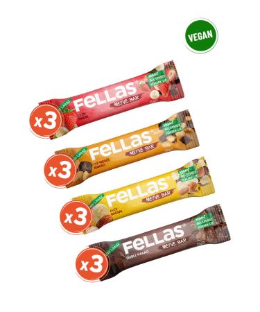 Fellas Fruit Bar 35g Mixed Box 12 Pieces (4 Types)