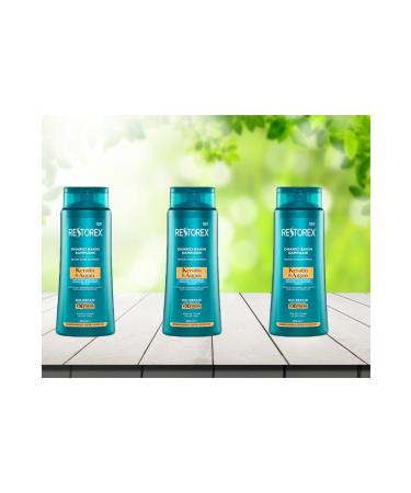 Restorex Keratin & Argan Shampoo 500 Ml * 3 Pieces