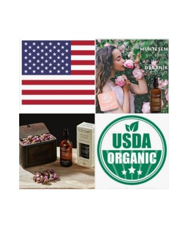 La'l n' Rose Lalandrose %100 Organic Certified Rose Hydrosol / / Full Rose Water 100 ml