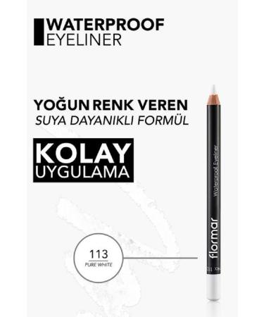 FLORADA Flormar Waterproof Matte Eyeliner (WHITE) - Waterproof Eyeliner - 113 Pure White - Buy Online on GoSupps.com