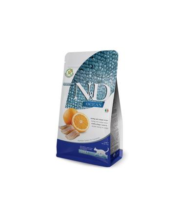 & D ND ocean grain-free adult cat 5kg herring orange adult cat food herring
