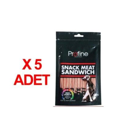 Mefu Profine Snack Meat Sandwich Dog Award 80 Gr X 5 Pieces