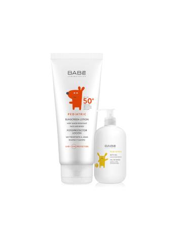 Babe Pediatric Sunscreen Spf 50 Lotion 100 ml - Bath Gel GIFT