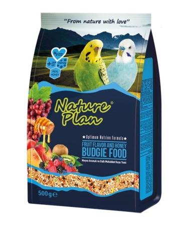 Nature Plan Fruit Honey Budgie Food 500 Gr (5 Packs)