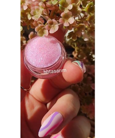 hbtasarim Natural Gel Glitter Eyeshadow - Mystical Pink 5ml - Buy Online on GoSupps.com