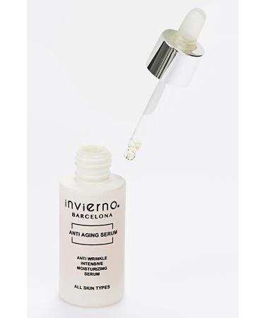 Invierno Barcelona LLC. Anti-Aging Anti-Wrinkle Moisturizing Serum Hyaluronic Acid Collagen 30ml - Buy Online on GoSupps.com