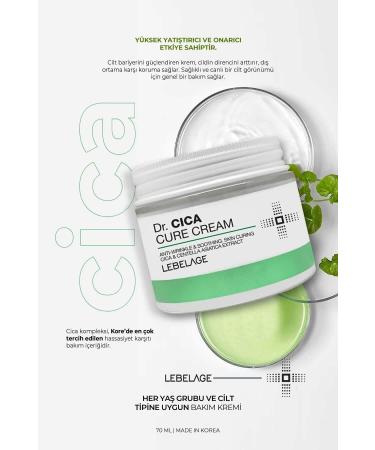 LEBELAGE Centella Asiatica Soothing Repairing Care Cream Dr Cica Cure Cream - Buy Online on GoSupps.com
