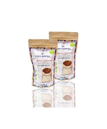 Lara Karma Gourmet Gluten-free Raw Buckwheat Grain (Gre ka) Advantage Package 700 Gr. x 2