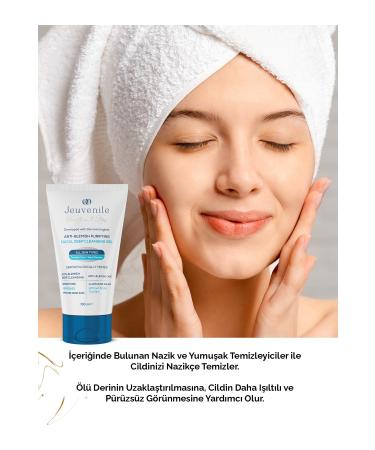 Jeuvenile Glycolic Acid Facial Cleansing Gel - Anti-Stain (Glycolic Acid Panthenol Lactic Acid) - Buy Online on GoSupps.com