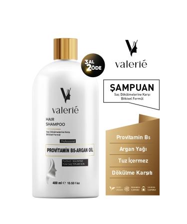 Valerie Anti-Hair Loss Shampoo with 11 Active Ingredients and No Salt for Hair Falling and Slow Growing Hair 400 ml