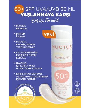 Nuctus Sun Cream 50+ Spf Uva/uvb 50 Ml Anti Aging - Buy Online on GoSupps.com