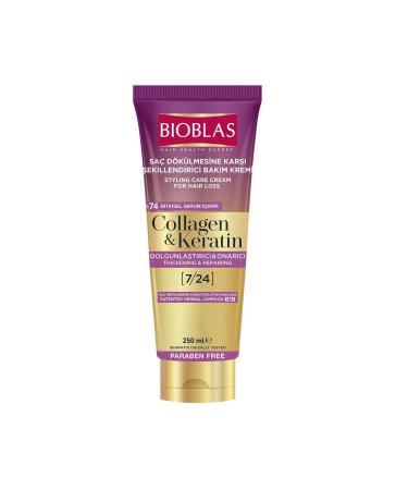 Bioblas Collagen and Keratin Anti-Hair Loss Styling Care Cream 250 ml