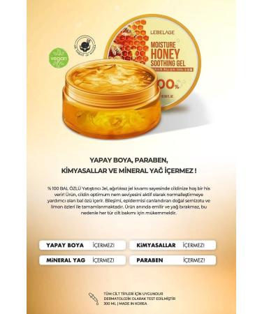 LEBELAGE Revitalizing Brightening Moisturizing Natural Honey Extract Soothing Gel Cream for Face and Body 300ml - Buy Online on GoSupps.com