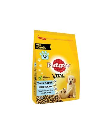 Pedigree Poultry and Rice Puppy Dry Dog Food 3 Kg