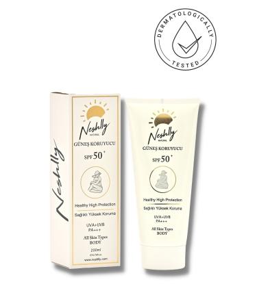NESHLLY NATURAL Neshlly Sun Cream Body Spf50+ (200ml) - Buy Online on GoSupps.com