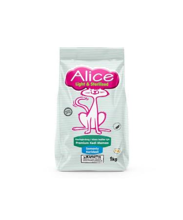 Alice Super Premium Food for Neutered/Overweight Cats with Salmon and Shrimp 1kg