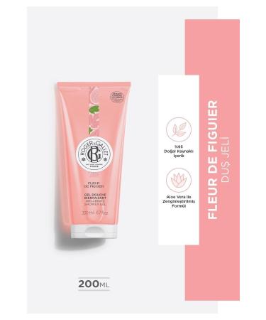 Roger&Gallet Fleur De Figuier Aloe Vera Grapefruit Fig Extract Revitalizing Herbal Moisturizing Shower Gel 200ml