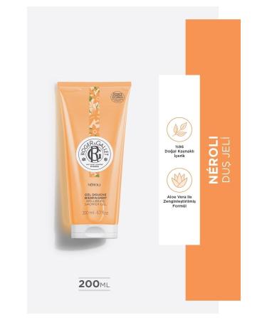 Roger&Gallet Neroli Aloe Vera and Orange Blossom Extract Revitalizing Herbal Moisturizing Shower Gel 200ml