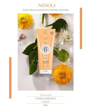Roger&Gallet Neroli Aloe Vera and Orange Blossom Extract Revitalizing Herbal Moisturizing Shower Gel 200ml - Buy Online on GoSupps.com