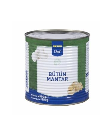 Metro Chef Whole Mushroom 2.6 Kg (2600 Gr)