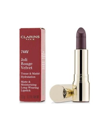 Clarins Joli Rouge Velvet Matte Lipstick 744 Plum