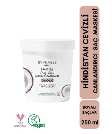 BYPHASSE Family Fresh Coconut Revitalizing Hair Mask 250ml