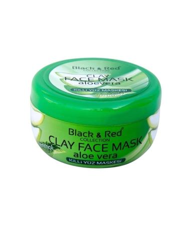 Black Red Face Clay Mask 400ml. Aloe Vera