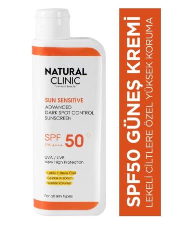 NATURAL CLINIC SPF 50+ High Protection Moisturizing Sun Cream for All Skin Types 200 ML