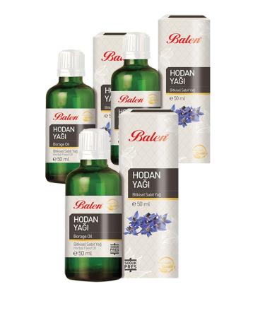Balen 3 Boxes of Borage Oil 50 Ml. Borage Oil 3 Pieces Ball. 150ml.