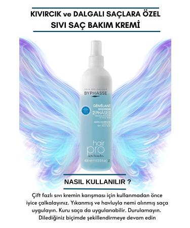 BYPHASSE Dual Phase Vegan Liquid Conditioner for Curly Hair 400ml - Buy Online on GoSupps.com