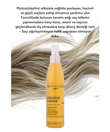 BYPHASSE Liquid Keratin High Protection Smoothing for Dry Hair 250ml - Buy Online on GoSupps.com