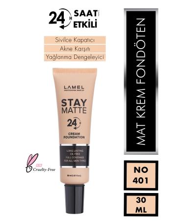 Lamel Cosmetics Lamel Foundation Stay Matte Foundation No 401