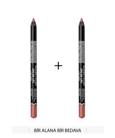 Golden Rose 2-Piece Lip Pencil Set - Dream Lips Lipliner No: 503 KGDL