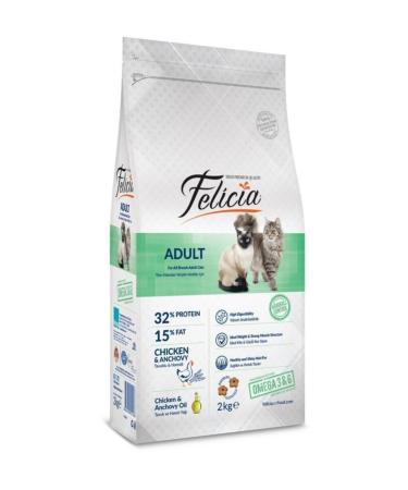 Felicia High Premium Chicken-Anchovy Adult Cat Food 2 kg