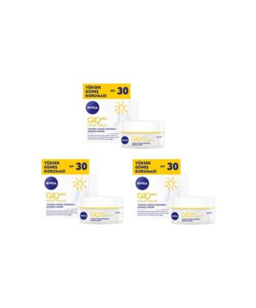 NIVEA Q10 Anti-Wrinkle Day Cream Power Spf 30 50ml X 3 Pieces